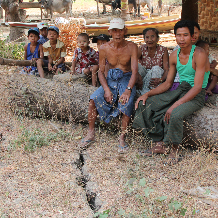 “We live on the fault in Ponna village. These fractures appeared throughout the village during the November earthquake. Our water well dried up and has not produced anything since then.”