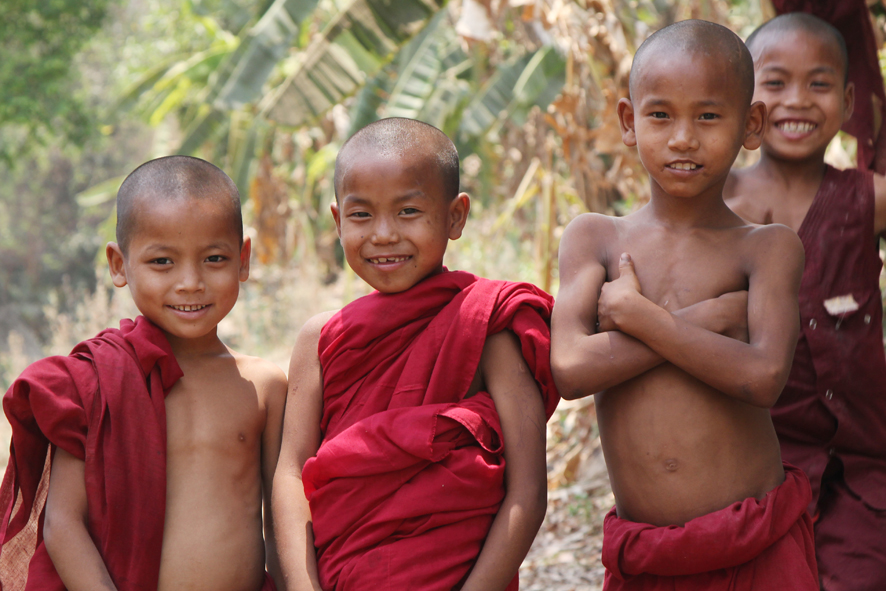 “We live in a monastery on the side of a steep hill. The monastery was badly damaged in November and there were lots of landslides on this slope. Every time there is an aftershock there are more landslides. The senior monks say this is a sacred place, so we are safe living here, aren’t we?”